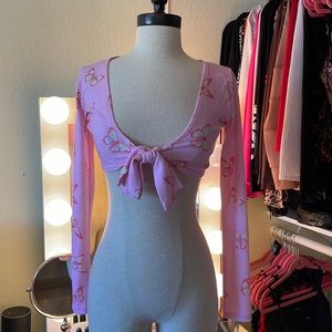 Fashion Nova Pink Crop Top Size Small